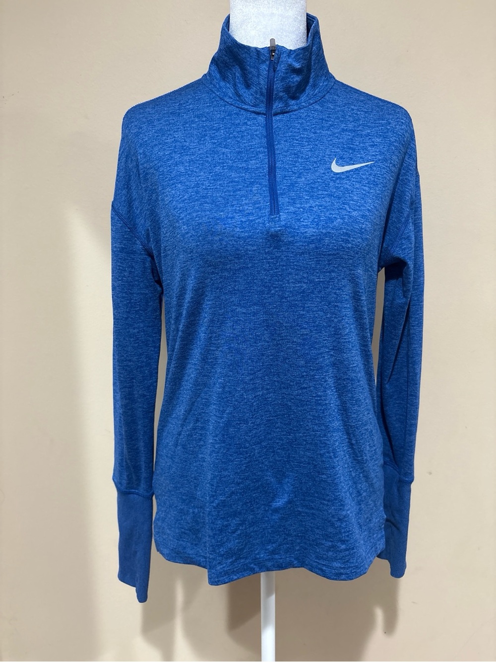 Nike Women's Royal Blue Quarter-Zip Athletic Pullover